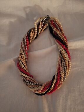 Twist A Bead Vintage 1980s Twist A Bead 7 Strand Necklace